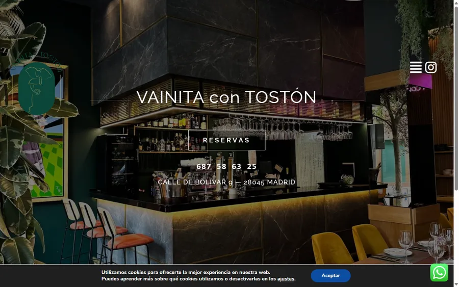 Vainita con Tostón — Restaurante Madrid